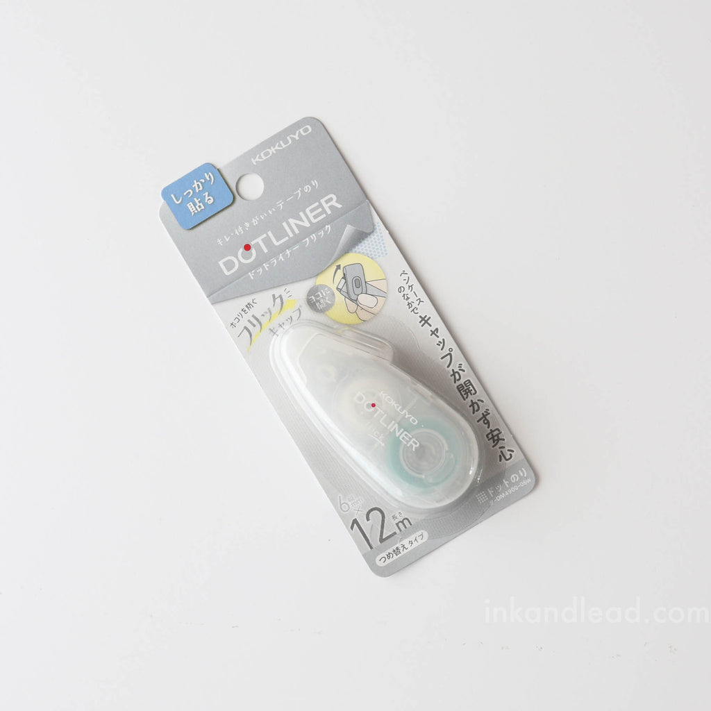 Kokuyo Dotliner Flick Adhesive Tape Roller - White