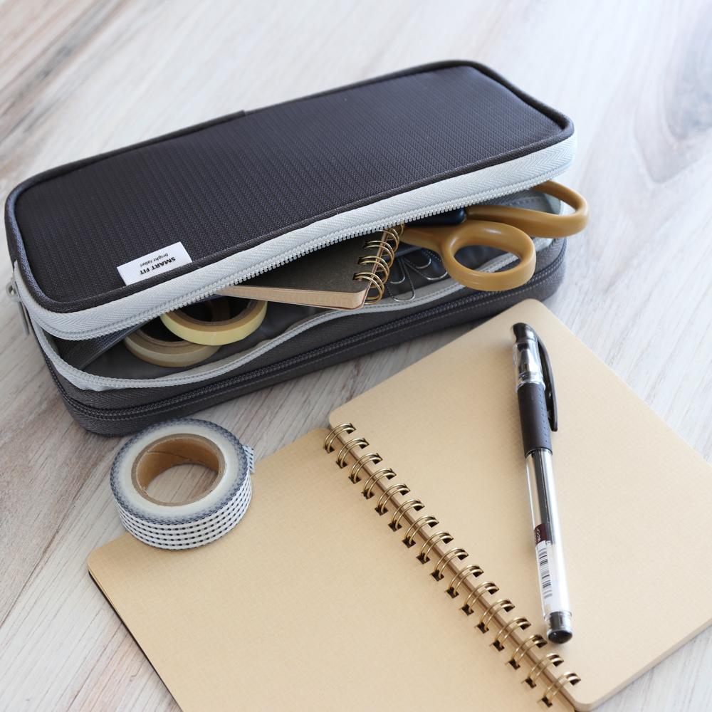 Lihit Labs Smart Fit Bright Double Pencil Case Black Ink & Lead