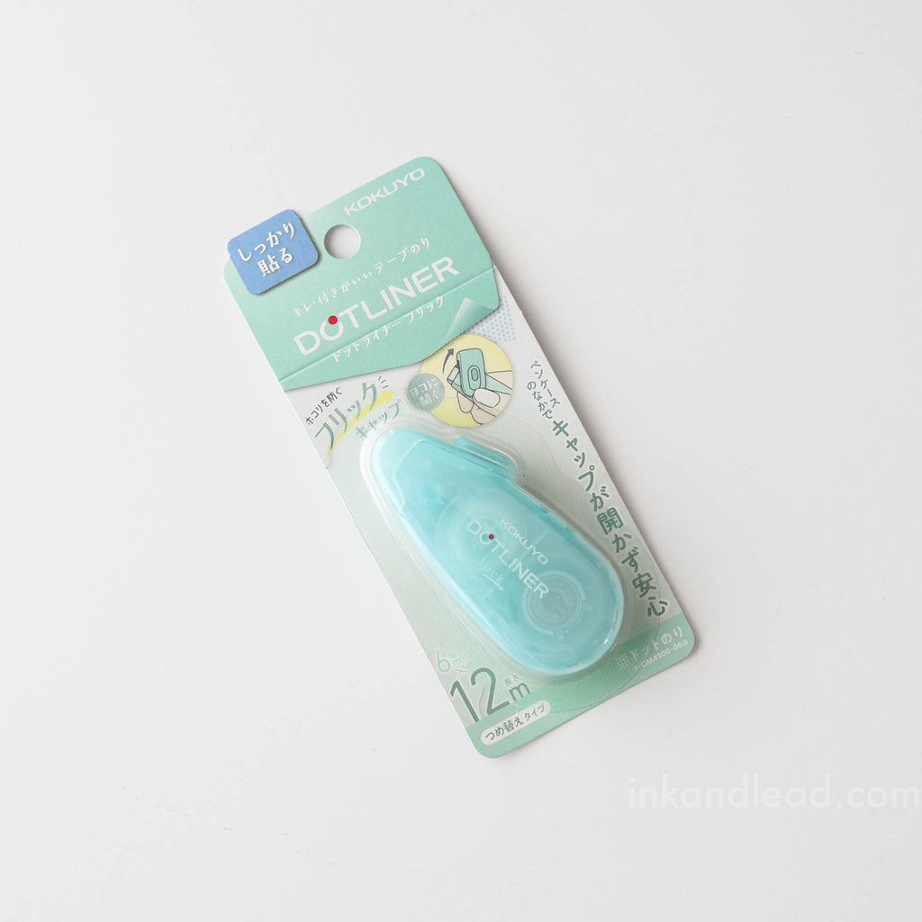 Kokuyo Dotliner Flick Adhesive Tape Roller - Mint