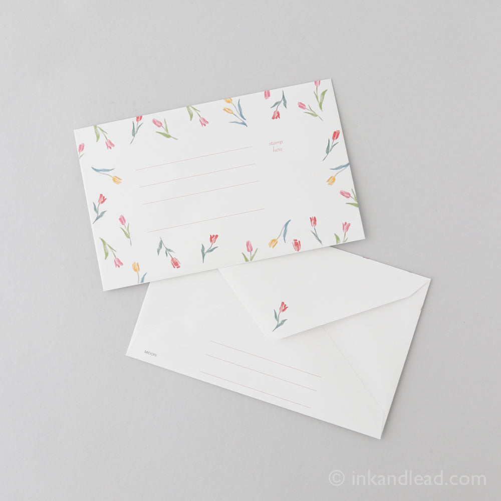 Midori Letter Set Four Seasons - Floral - Envelopes