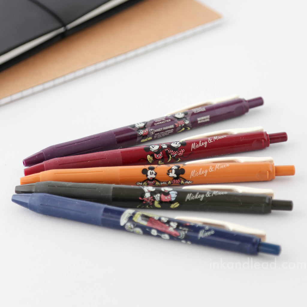 Zebra Sarasa Limited Edition Disney Gel Pens, 0.5 mm, Vintage Colors