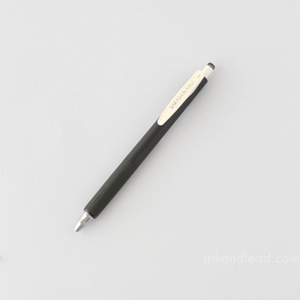 Zebra Sarasa Nano Gel Pens Vintage, 0.3 mm - Sepia Black