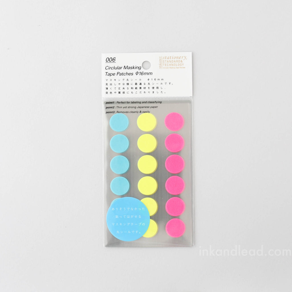 Stalogy Masking Tape Dots - Neon (16 mm)