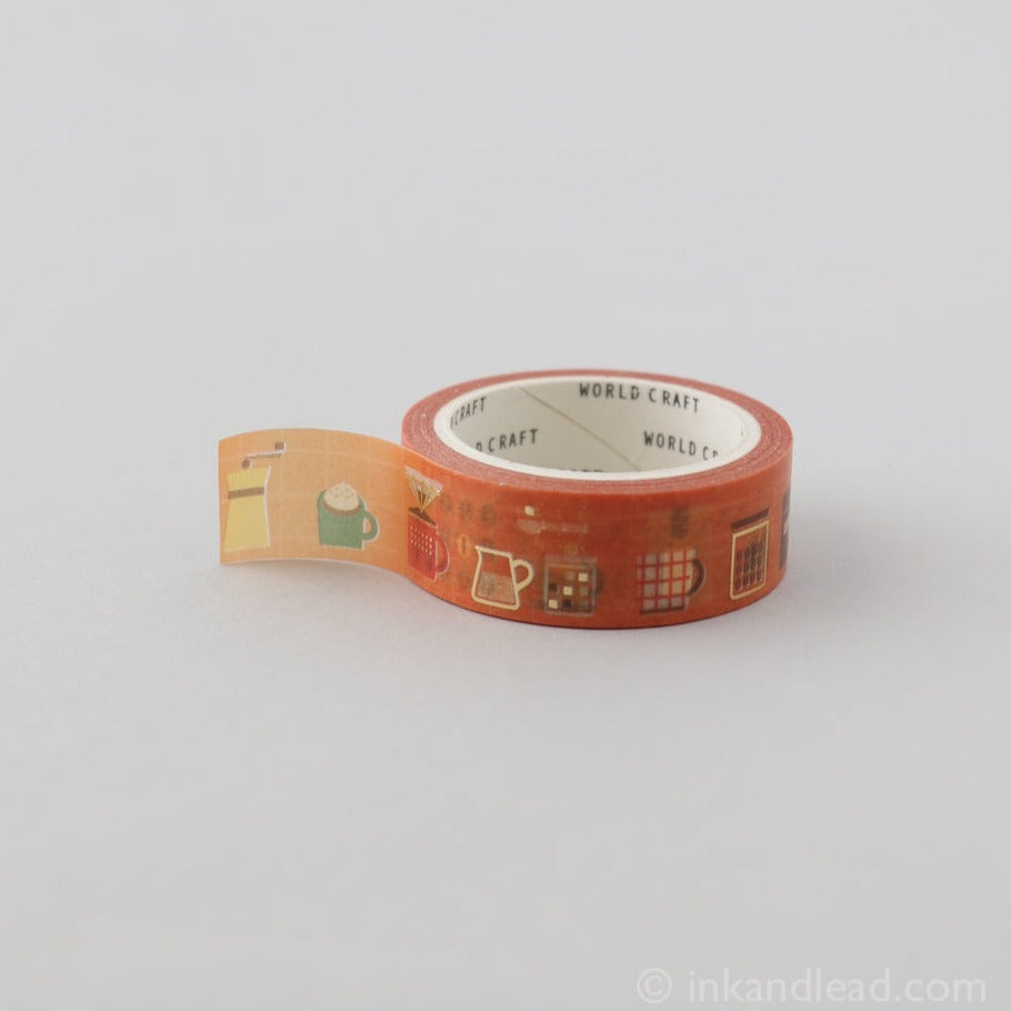 Gold Foil Washi Tape - With Coffee