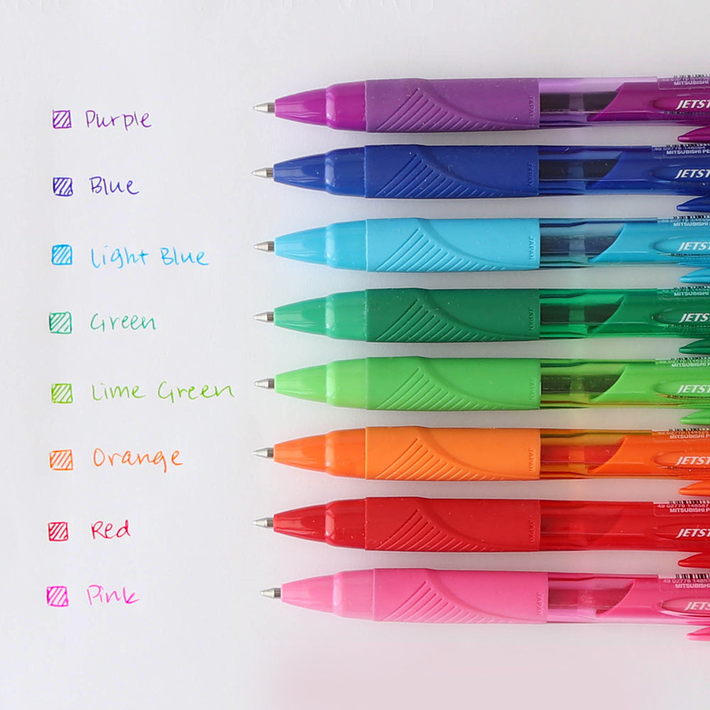 Jetstream Color Ballpoint Pens Color Chart