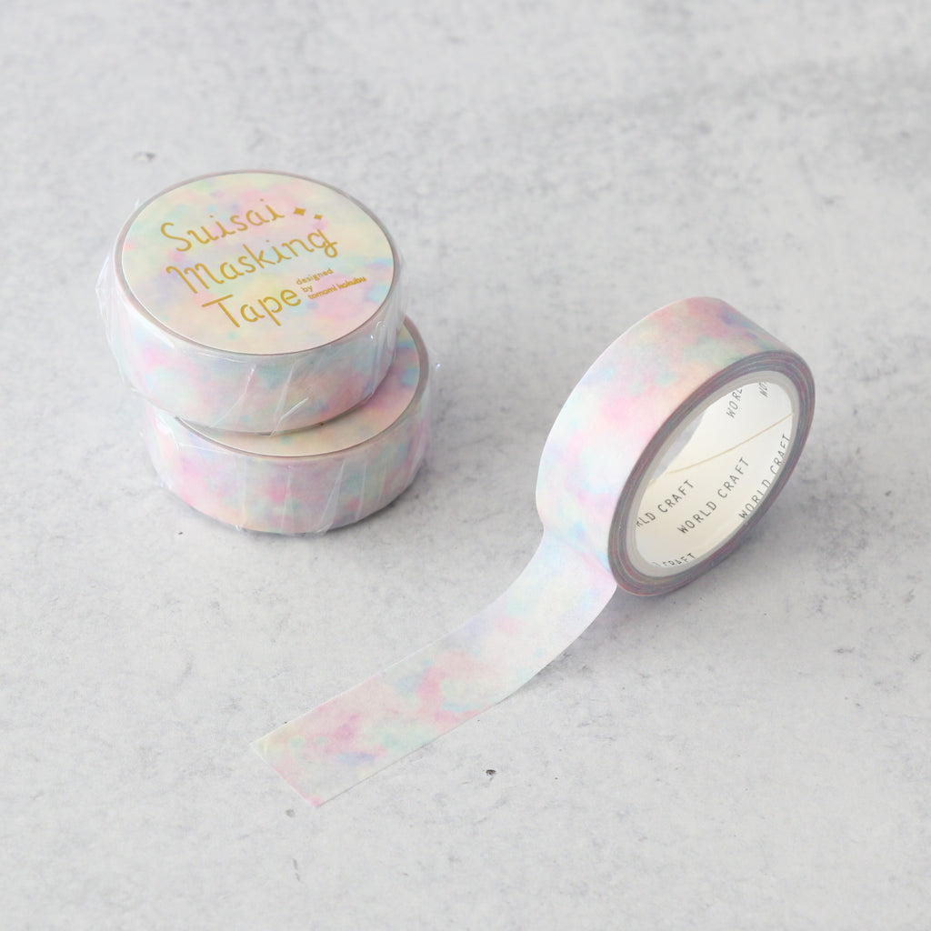 World Craft Pastel Water Color Washi Tape Pastel