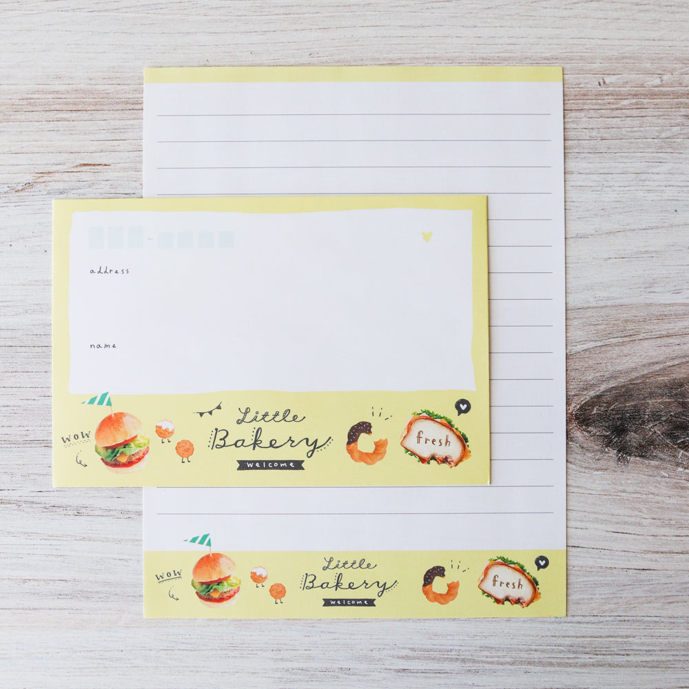 Kamio Little Bakery Letter Set - Yellow