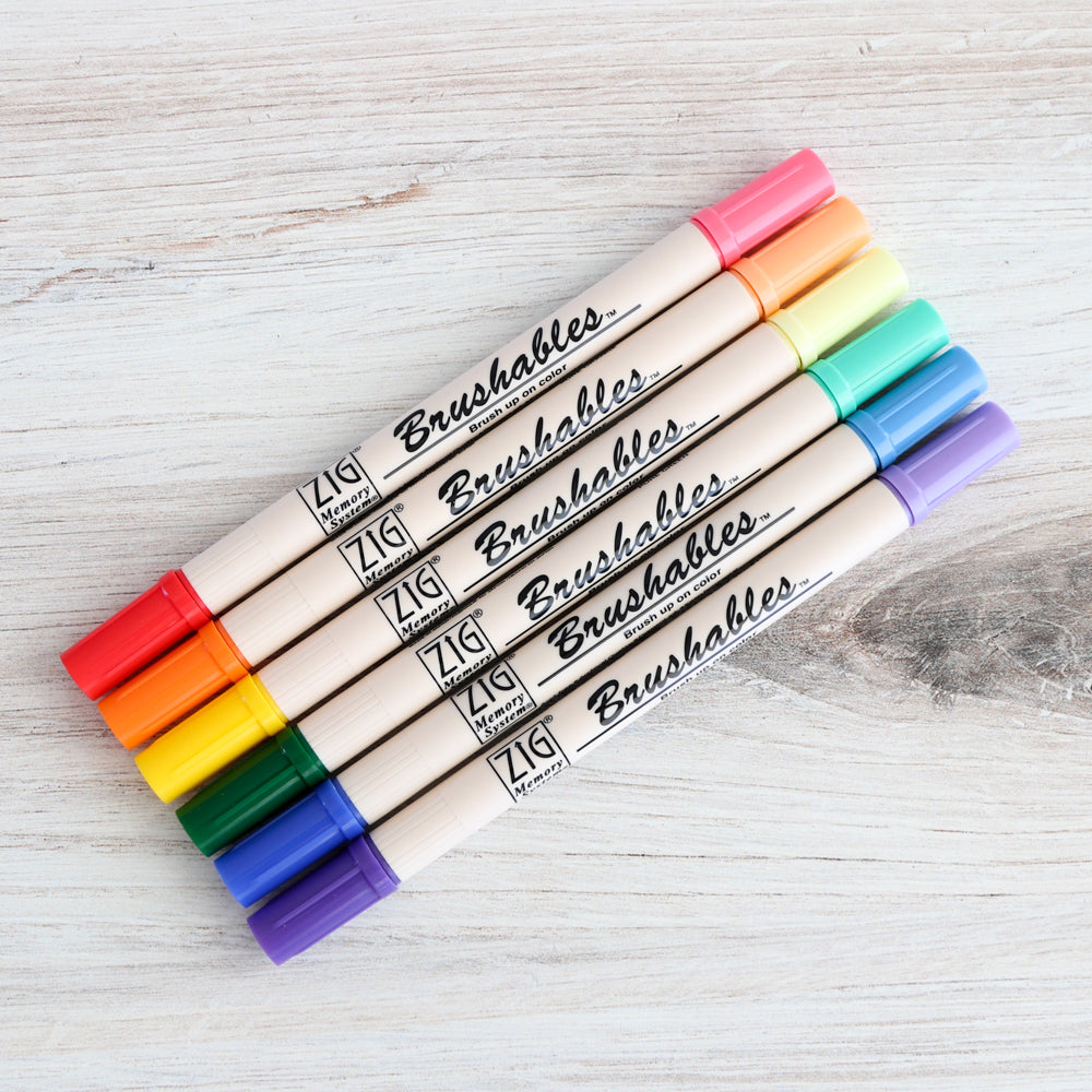 Zig Brushables Brush Pens - Vivid Colors