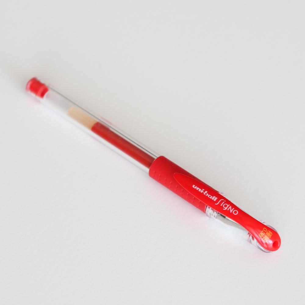 Uni-Ball Signo Gel Pen 0.38 mm - Red