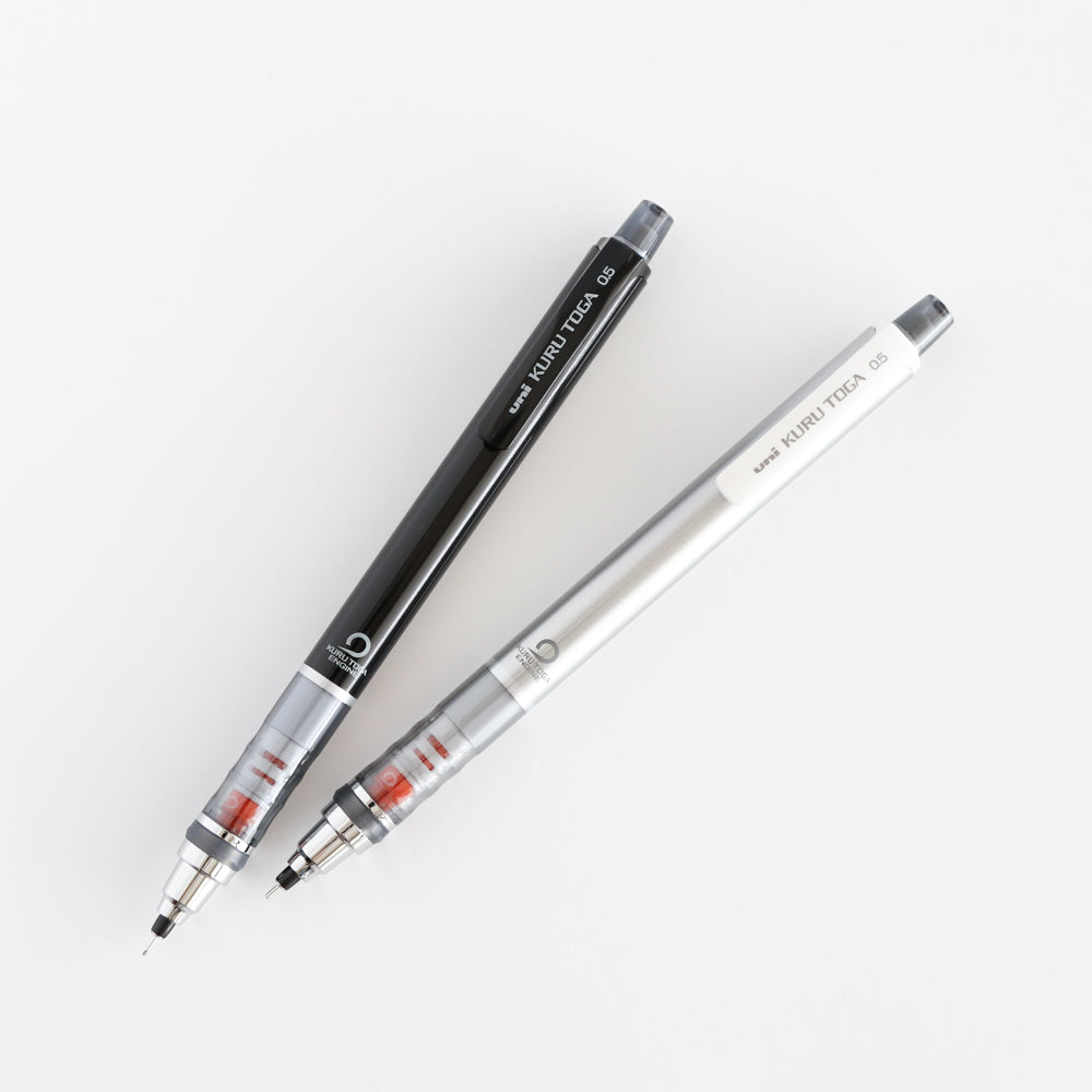 Uni Kuru Toga Standard Mechanical Pencil - Black, Silver
