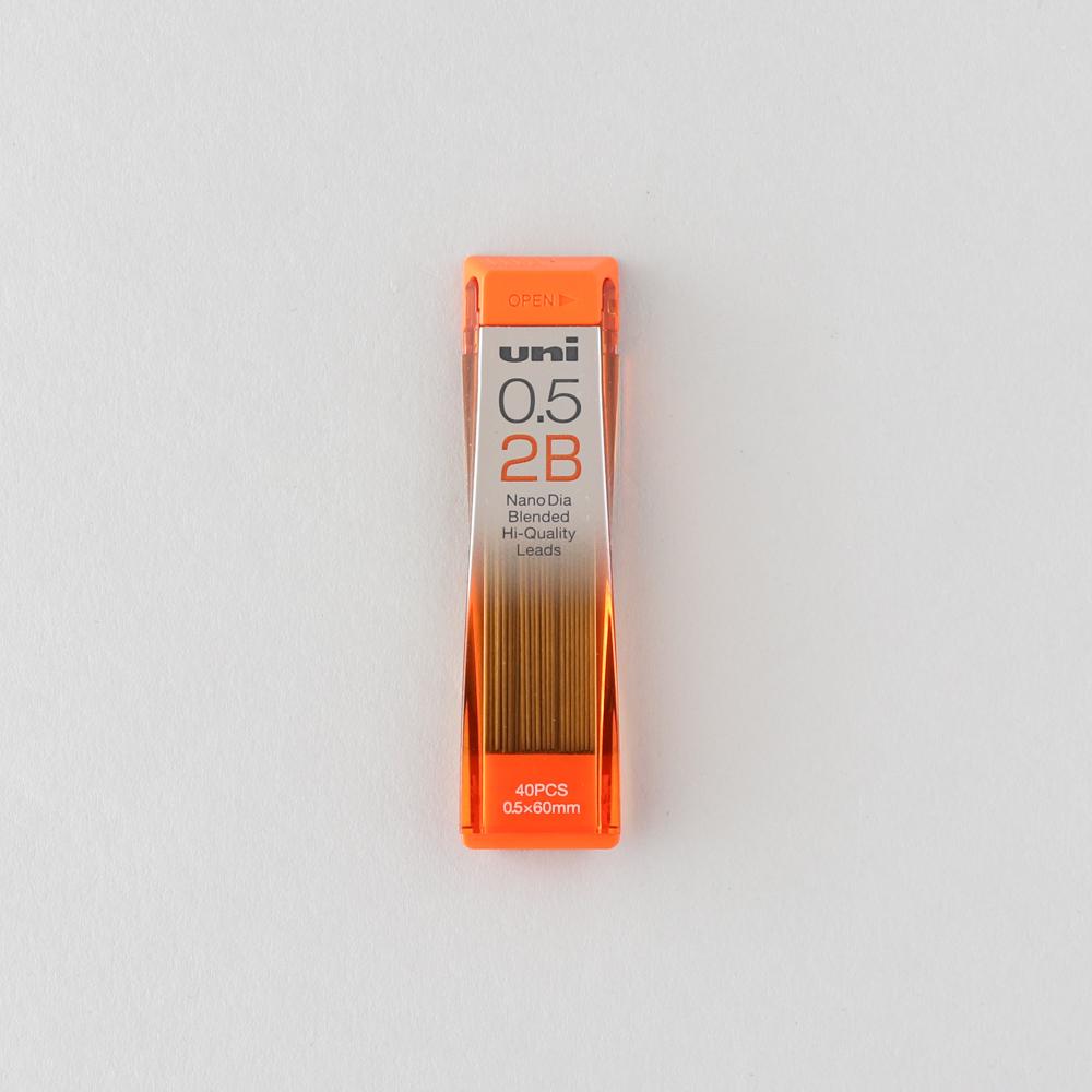 Uni NanoDia Mechanical Pencil Lead 0.5 mm 2B, 40 leads