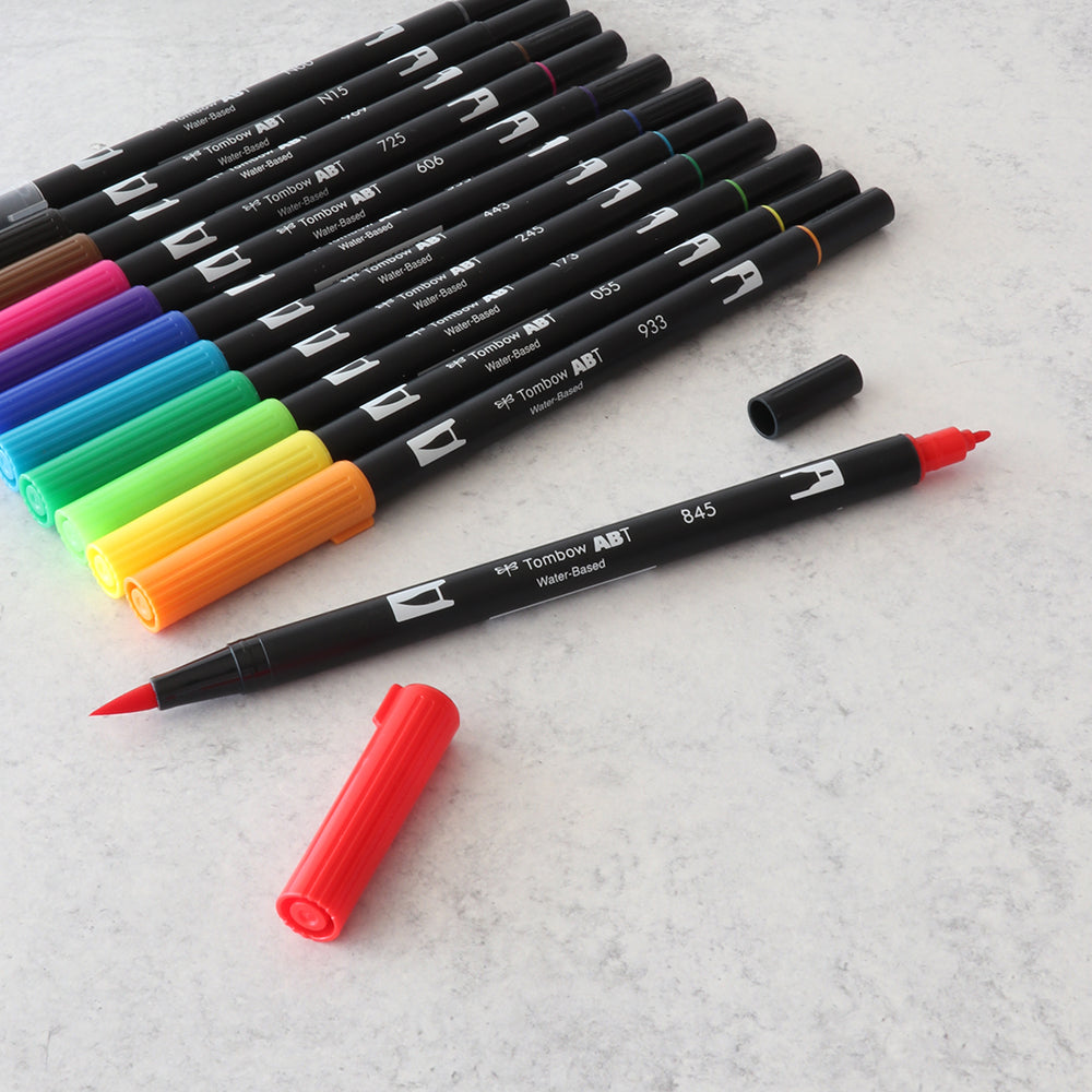 Tombow Dual Brush Pen Basic Colors (set of 12)