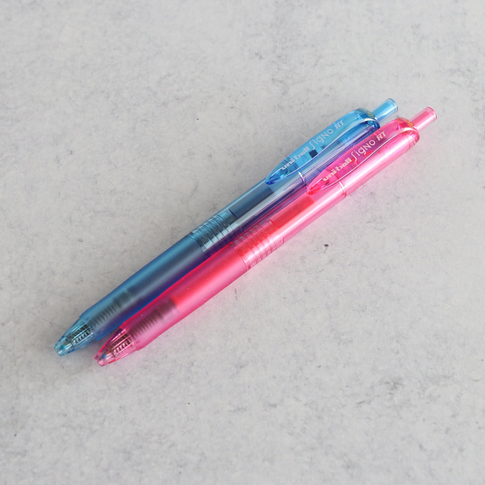 Uni-ball Signo RT Gel Pen - Light Blue, Pink