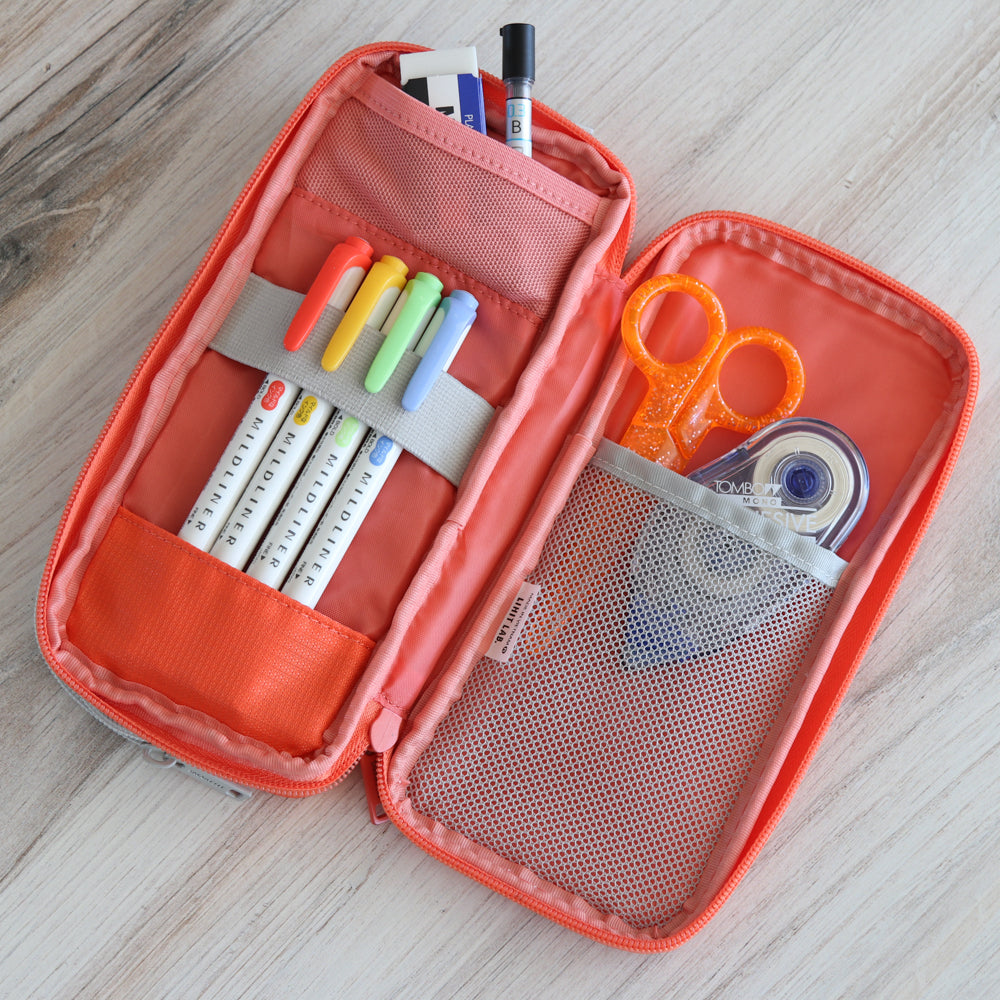 Mesh Pockets in Lihit Labs Double Pencil Case