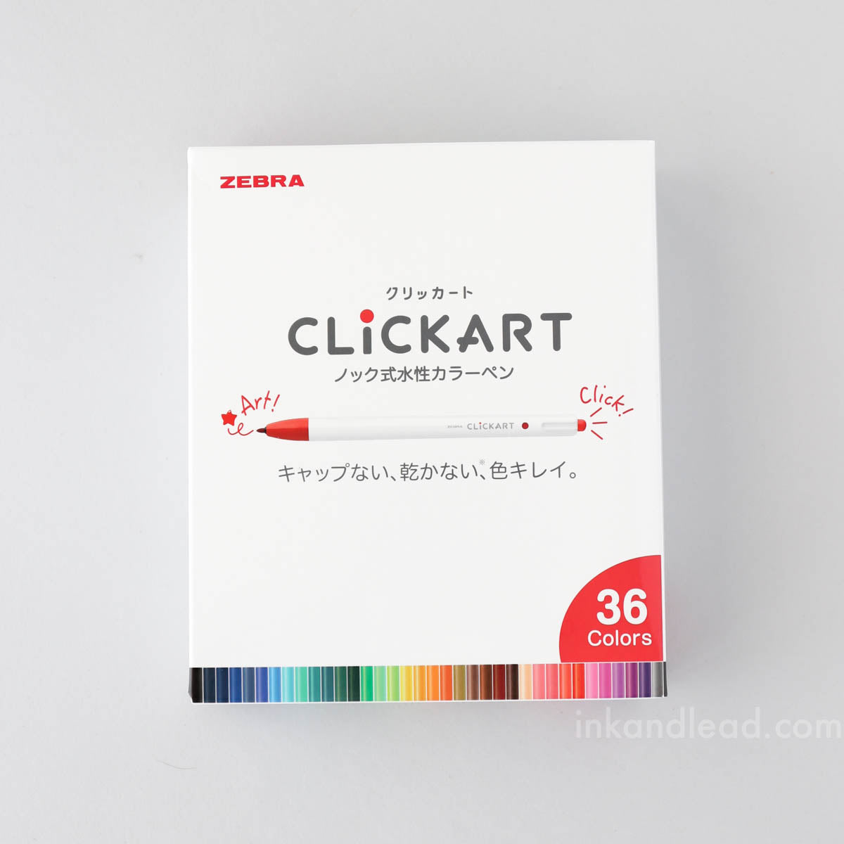 Zebra ClickArt Retractable Marker Pen 36 Colors WYSS22-36C-N Japan New