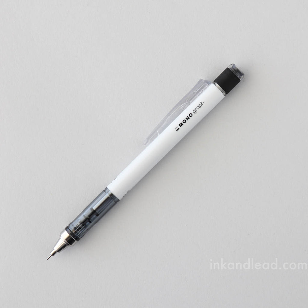 Tombow MONO Graph Mechanical Pencil, 0.5 mm - White