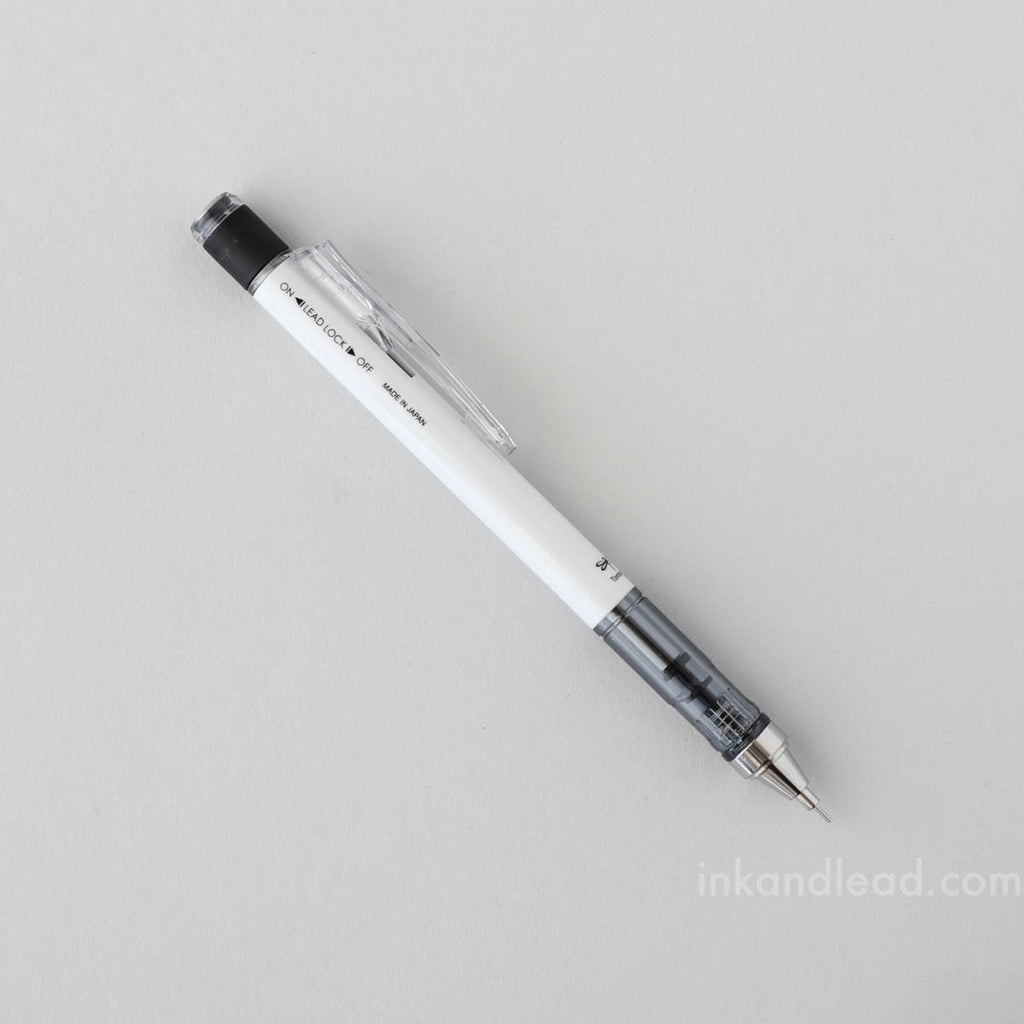 Tombow MONO Graph Mechanical Pencil, 0.5 mm - White - Lead Lock