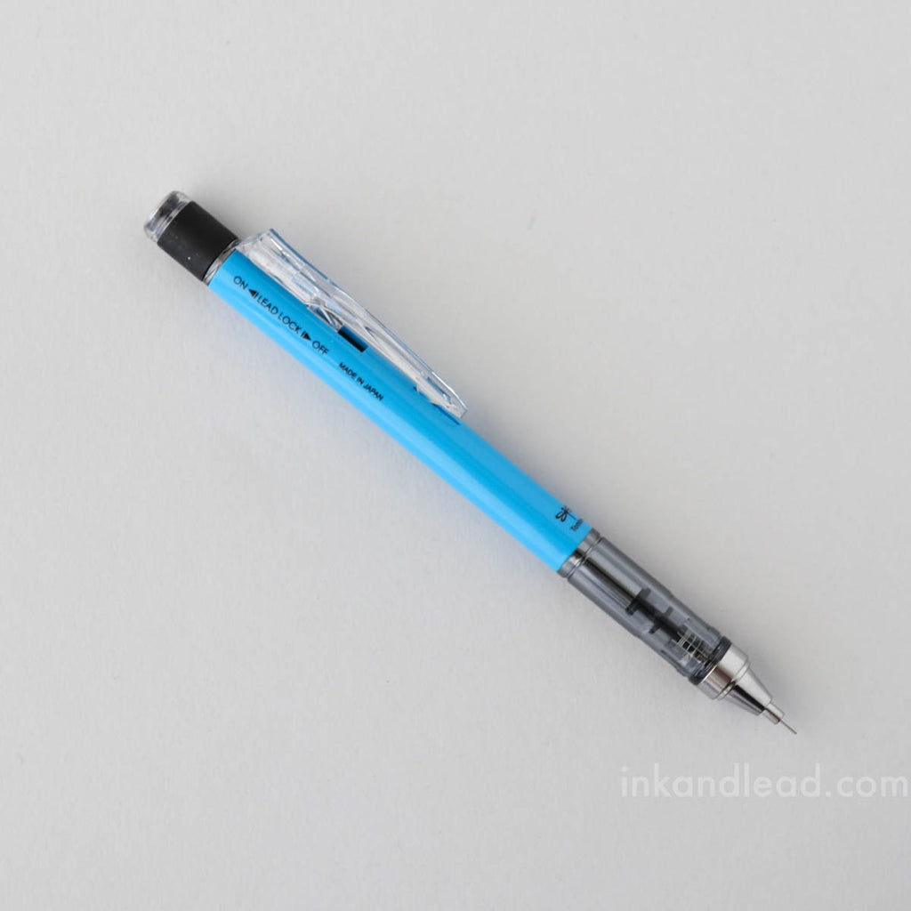 Tombow MONO Graph Mechanical Pencil, 0.5 mm - Neon Blue - Lead Lock