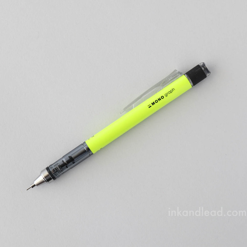Tombow MONO Graph Mechanical Pencil, 0.5 mm - Neon Yellow