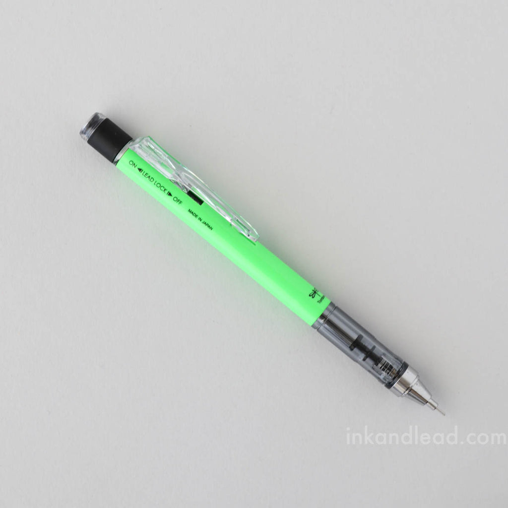Tombow MONO Graph Mechanical Pencil, 0.5 mm - Neon Green - Lead Lock