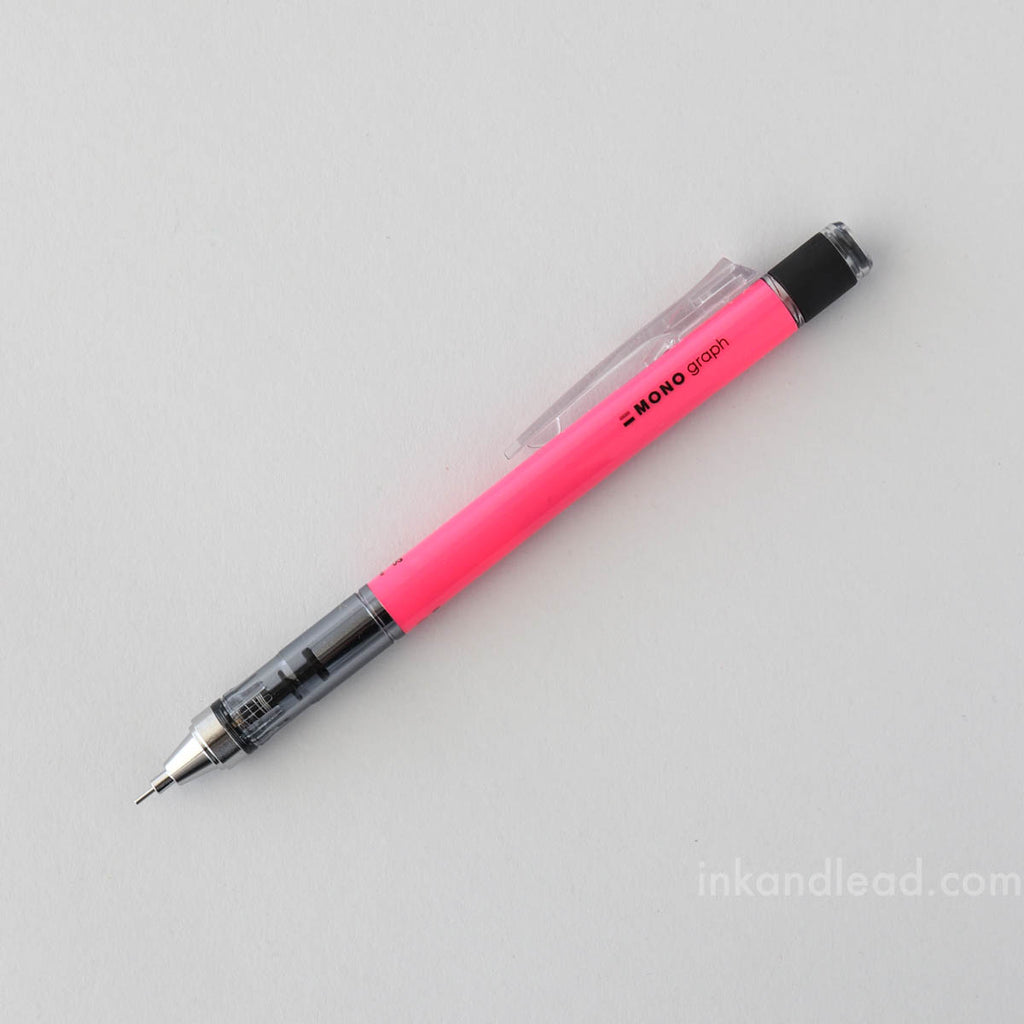 Tombow MONO Graph Mechanical Pencil, 0.5 mm - Neon Pink