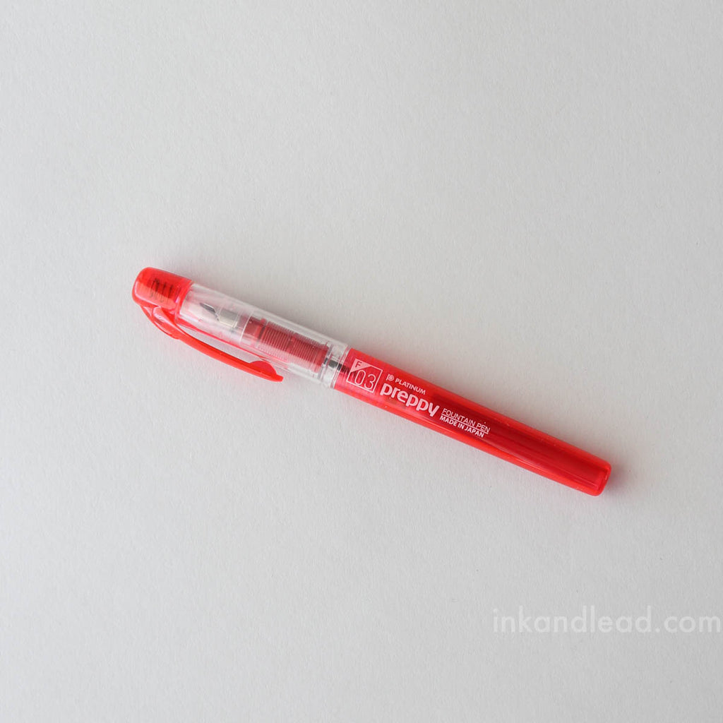 Platinum Preppy Fountain Pen, 0.3 Fine Nib - Red