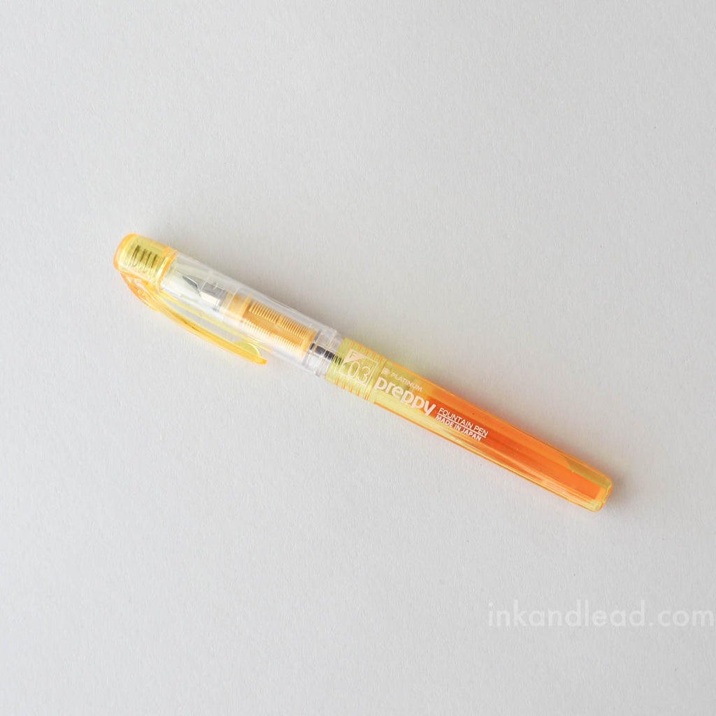 Platinum Preppy Fountain Pen, 0.3 Fine Nib - Yellow