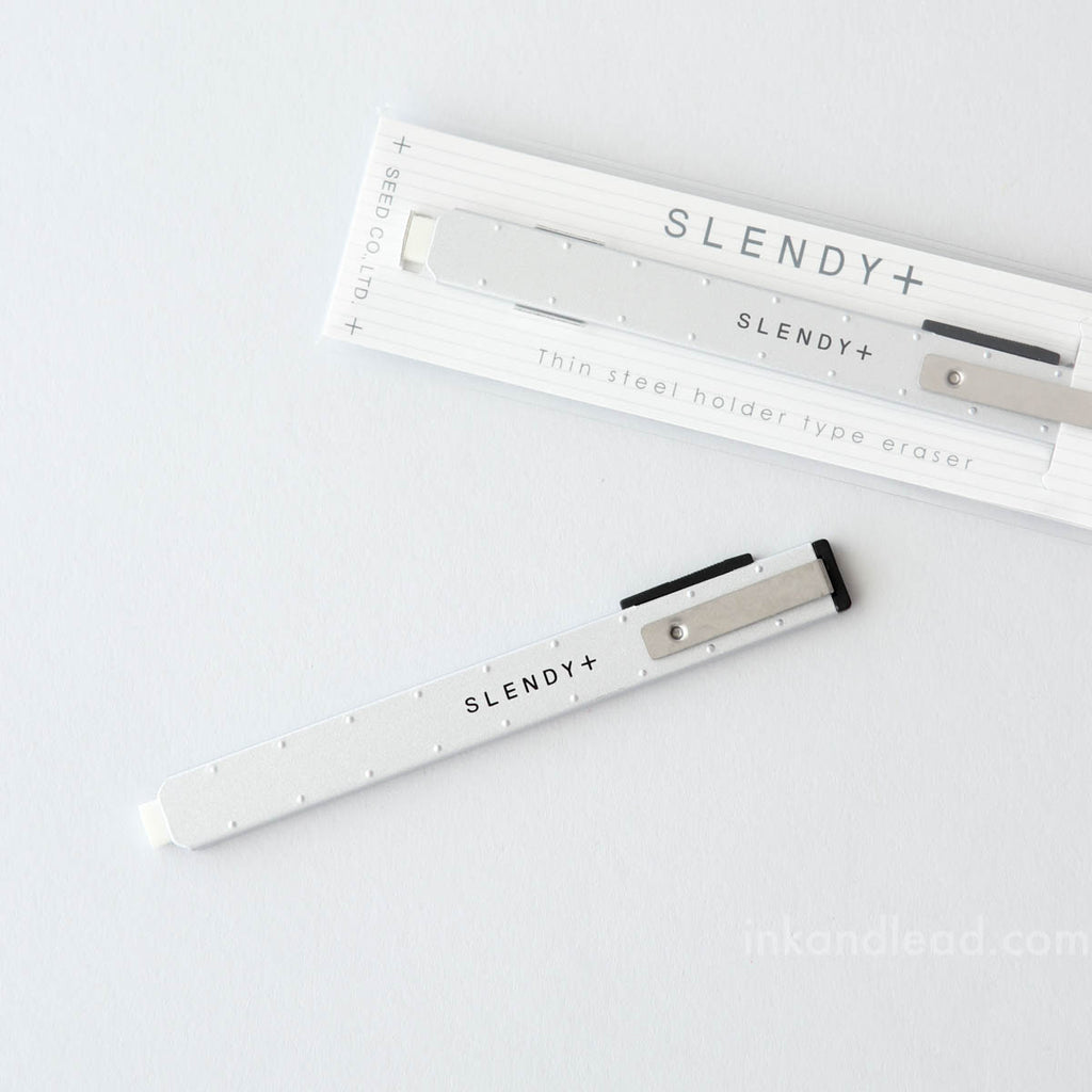 Seed Slendy Plus Eraser - Silver