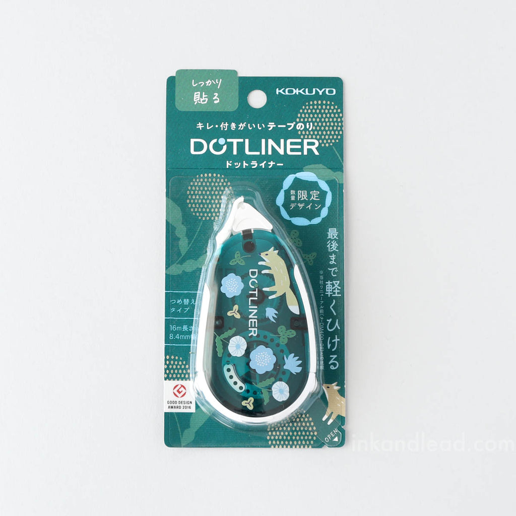 Kokuyo Dotliner Adhesive Tape Roller - Limited Edition Nordic Fox