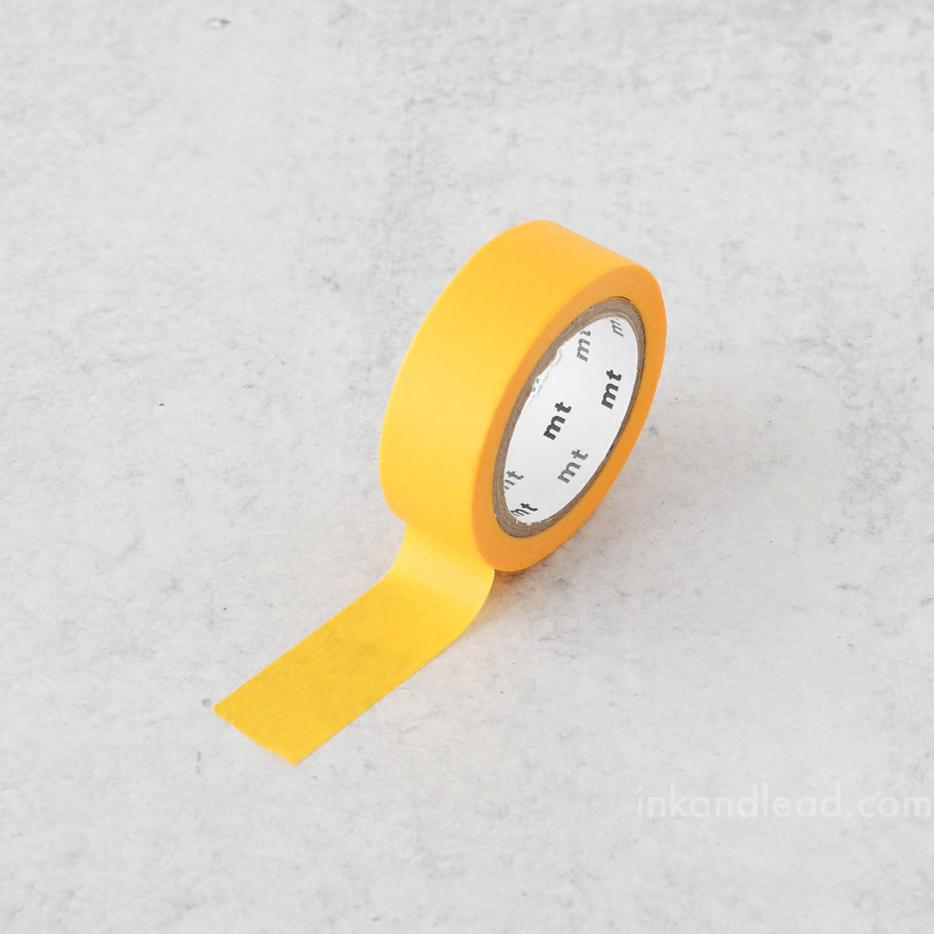 MT Solids Washi Tape 15 mm - Yellow