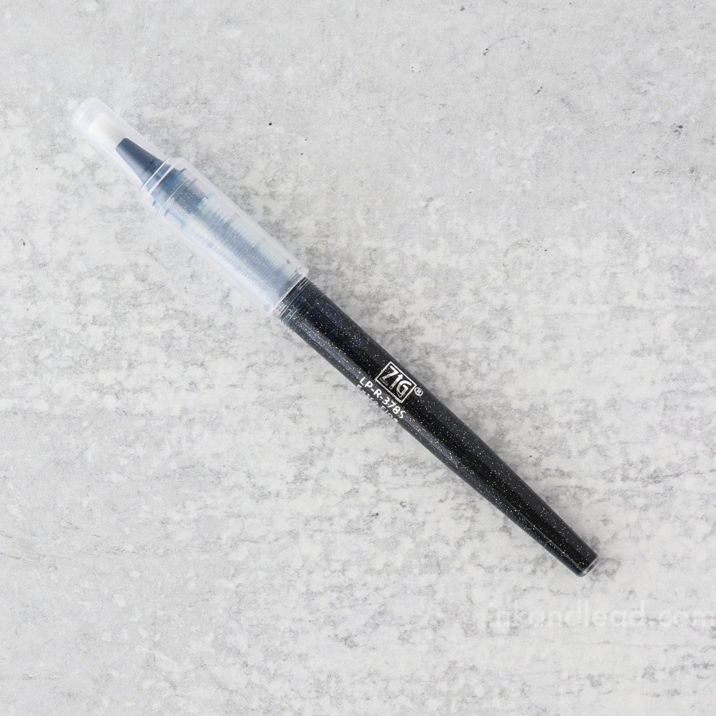 Kuretake Zig Cocoiro Letter Pen Refill, Extra Fine Brush - Blue Black
