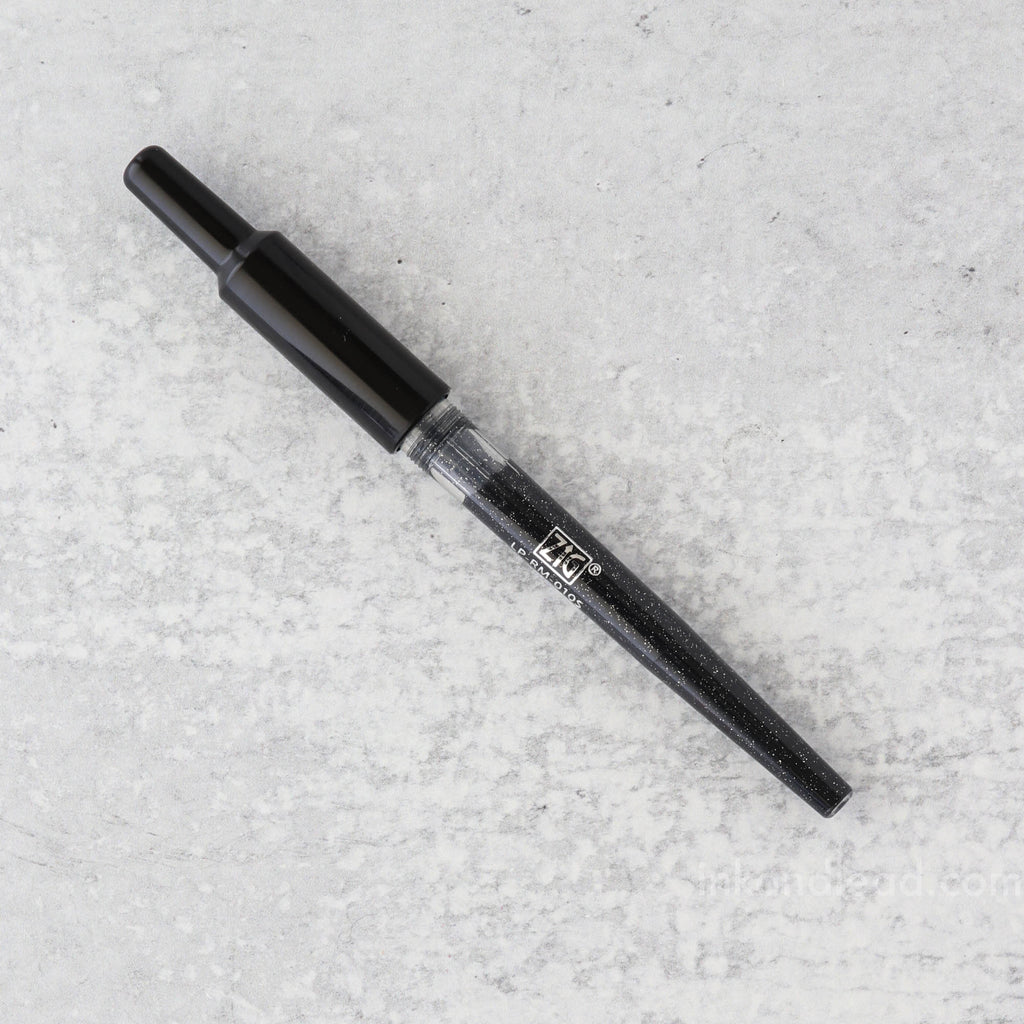 Kuretake Zig Cocoiro Letter Pen Refill, Brush Tip - Black