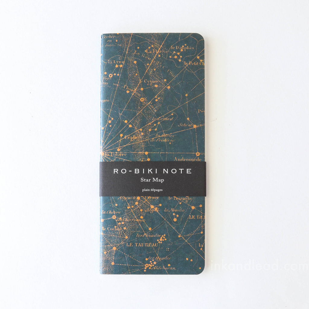 Yamamoto Ro-Biki Notebook, Plain - Star Map (Front Cover)
