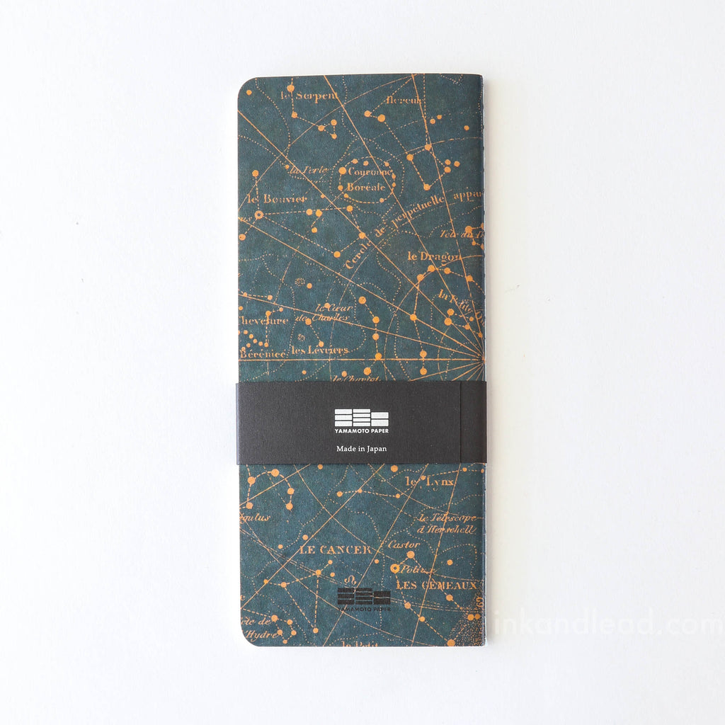 Yamamoto Ro-Biki Notebook, Plain - Star Map (Back Cover)
