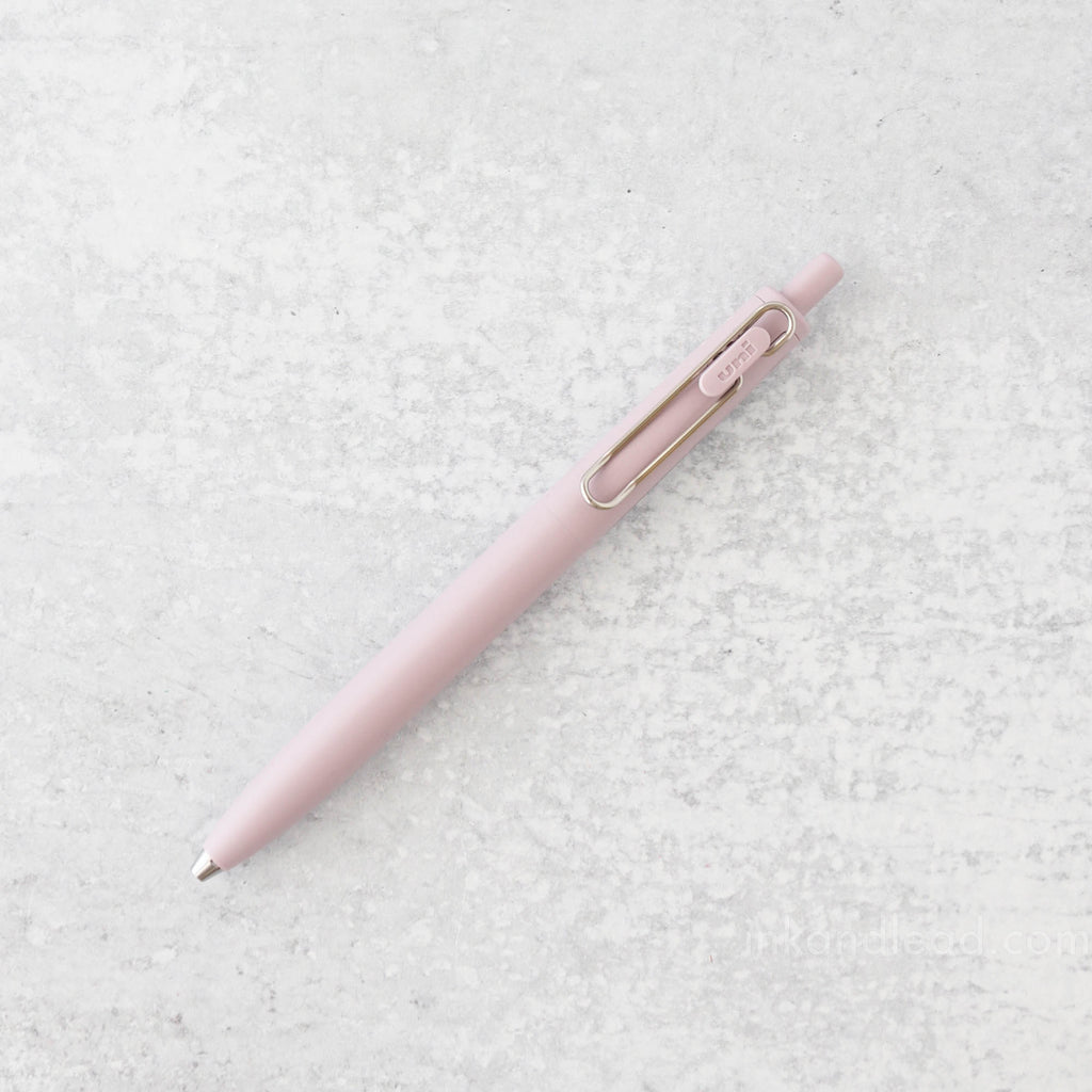 Uniball One F 0.38 mm Gel Pen -  Faded Pink (Black Ink)