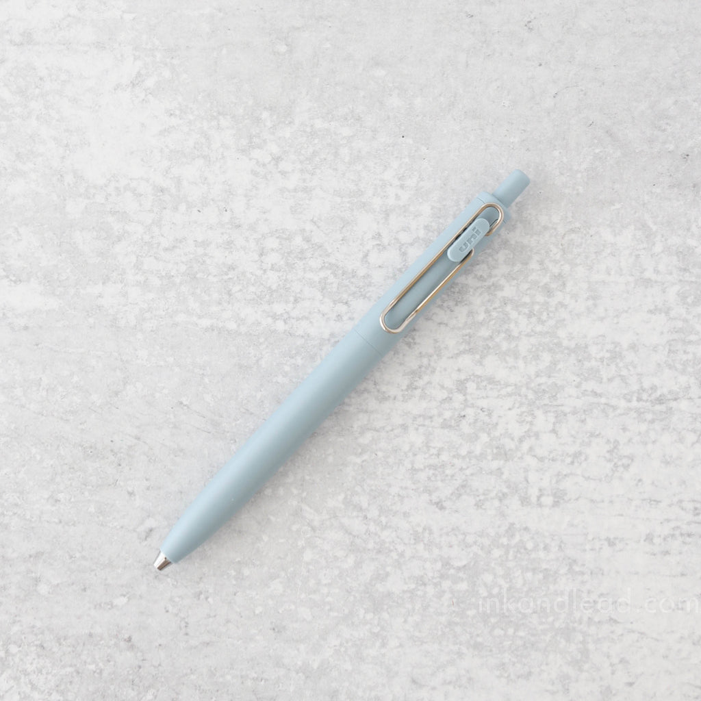 Uniball One F 0.5 mm Gel Pen - Faded Blue (Black Ink)