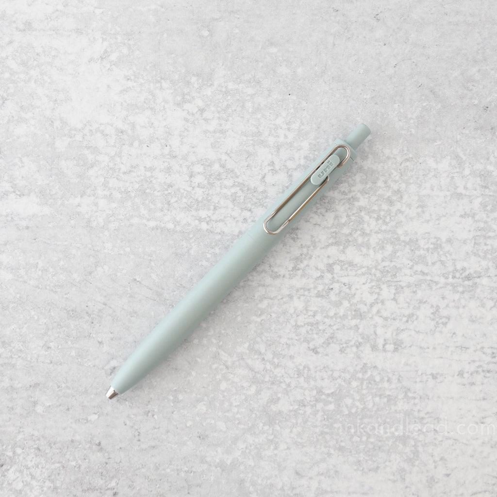 Uniball One F 0.5 mm Gel Pen - Faded Green (Black Ink)