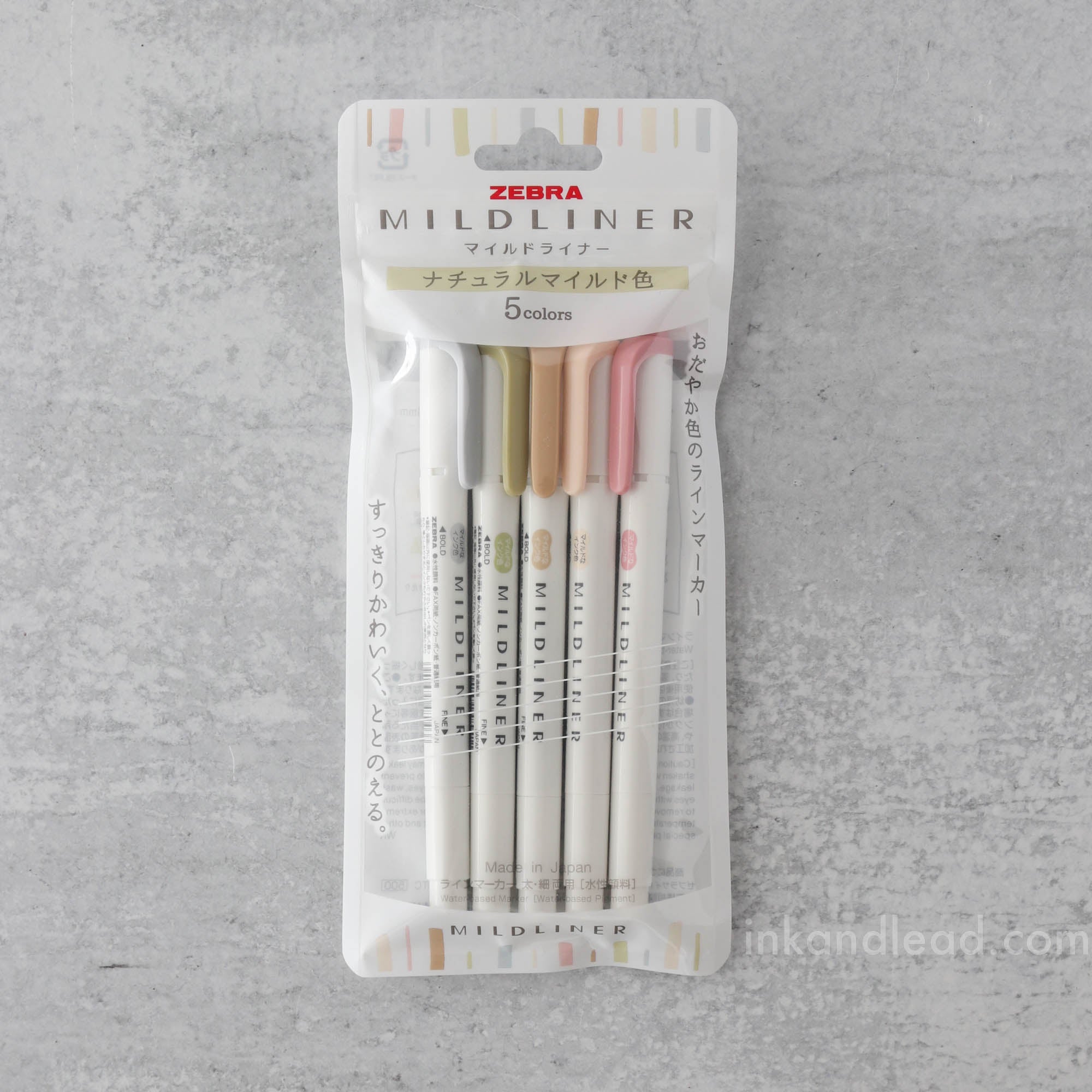 Zebra Mildliner Double Tip Highlighter (5 color set) - Warm – Ink & Lead