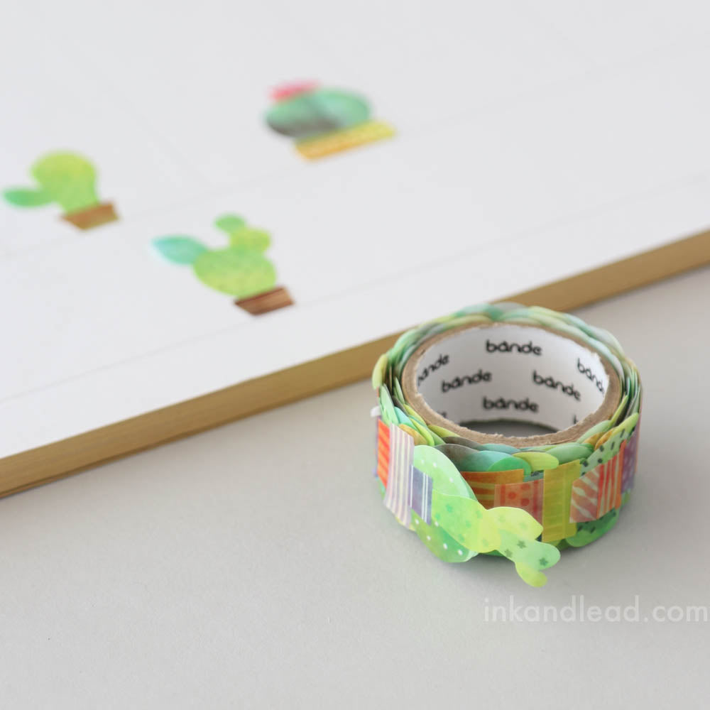 Cactus Succulent Washi Tape Stickers by Bande