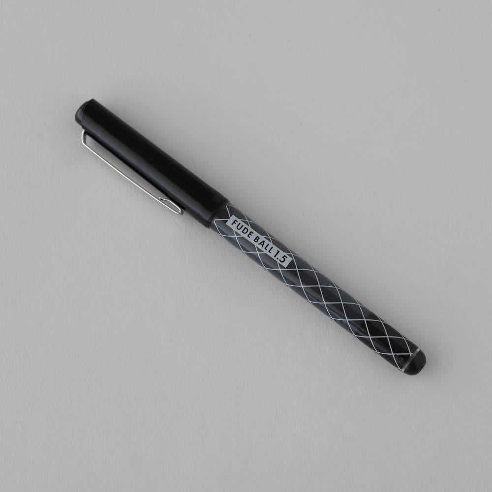 Ohto Fude Ball Rollerball Pen 1.5 mm - Black
