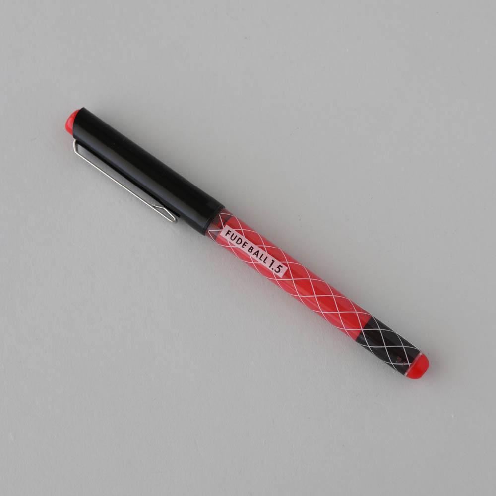 Ohto Fude Ball Rollerball Pen 1.5 mm - Red