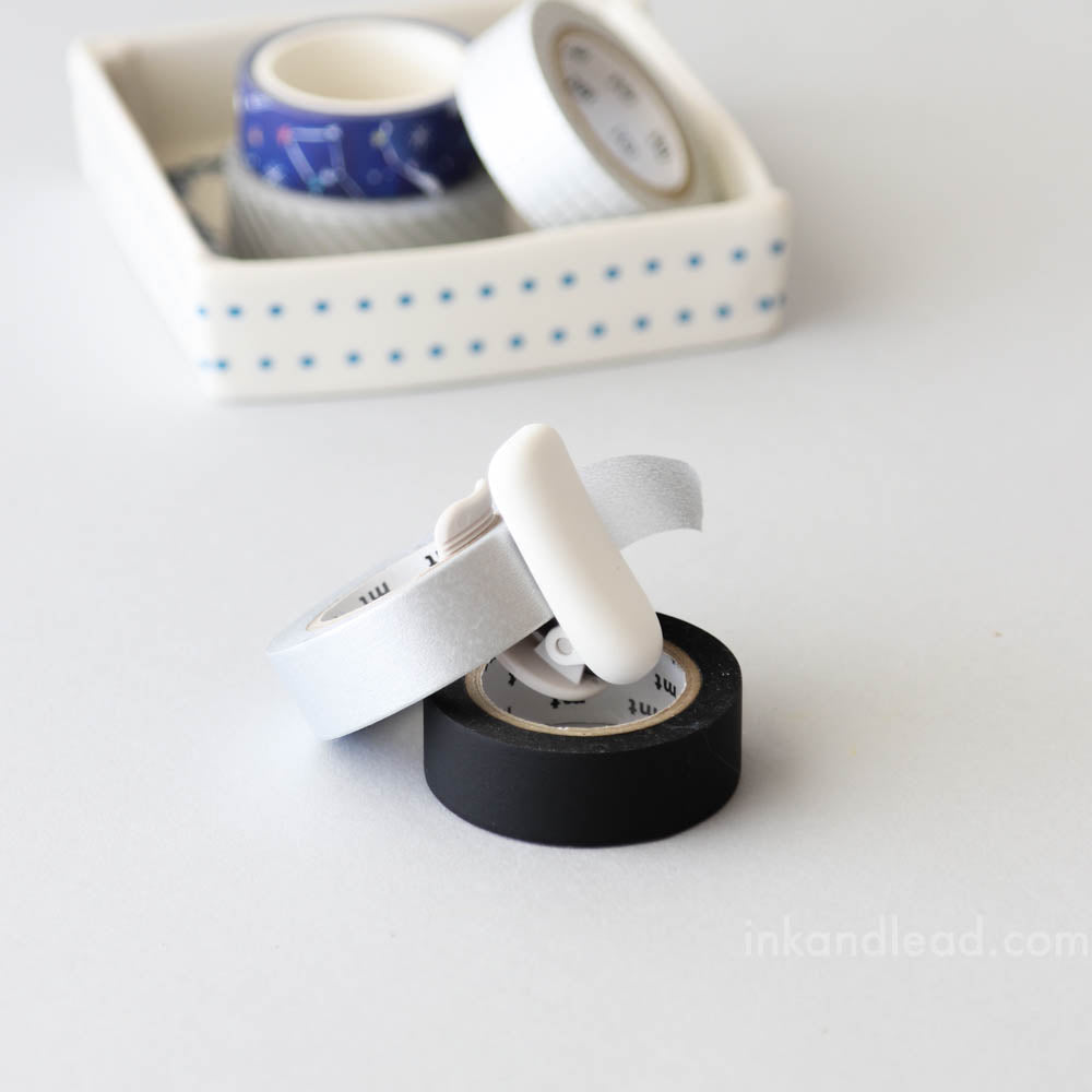 Kokuyo Karu Cut Washi Tape Cutter in White