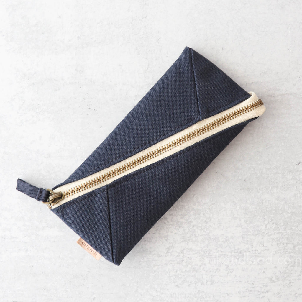 Hinemo Wide Open Pen Pouch - Navy