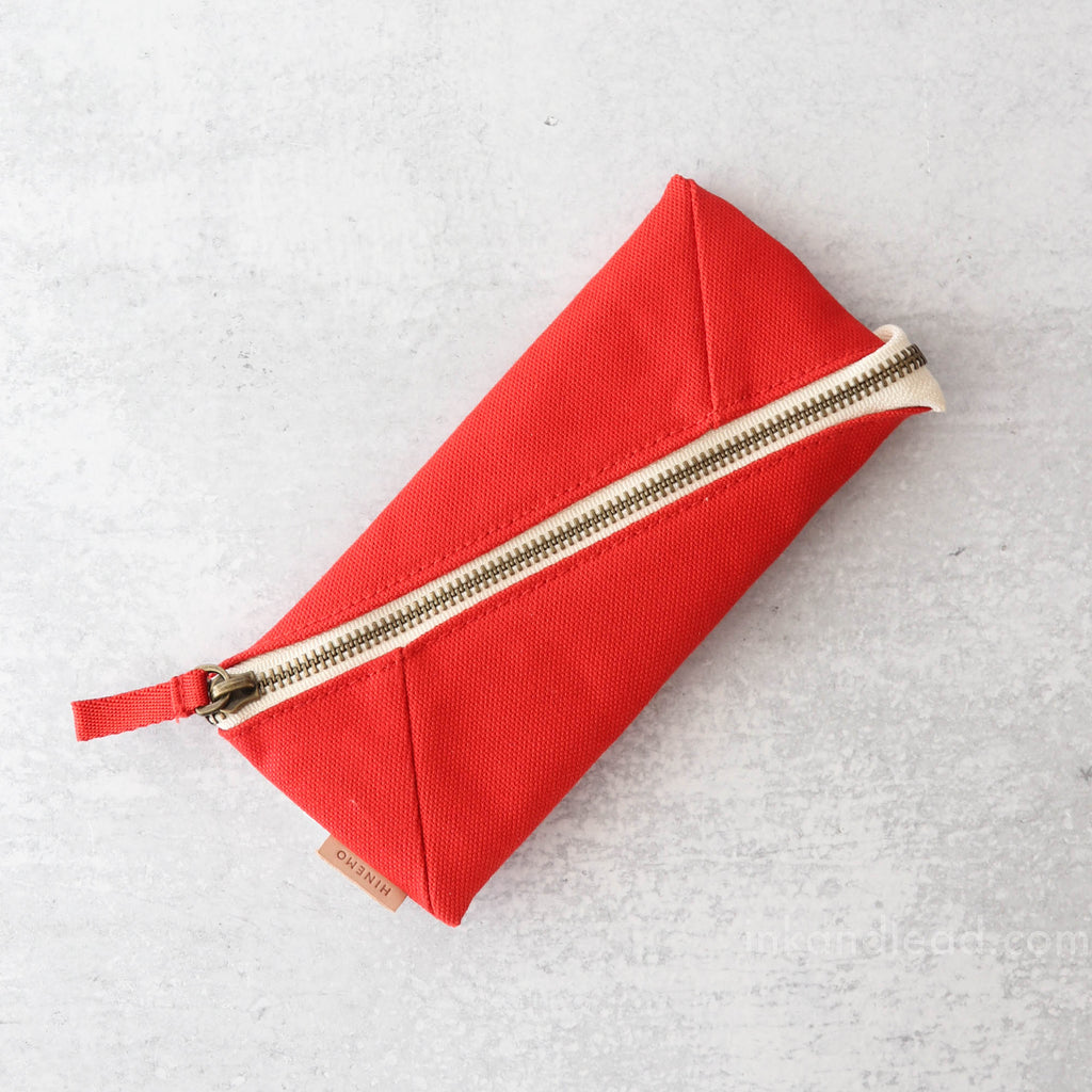 Hinemo Wide Open Pen Pouch - Red