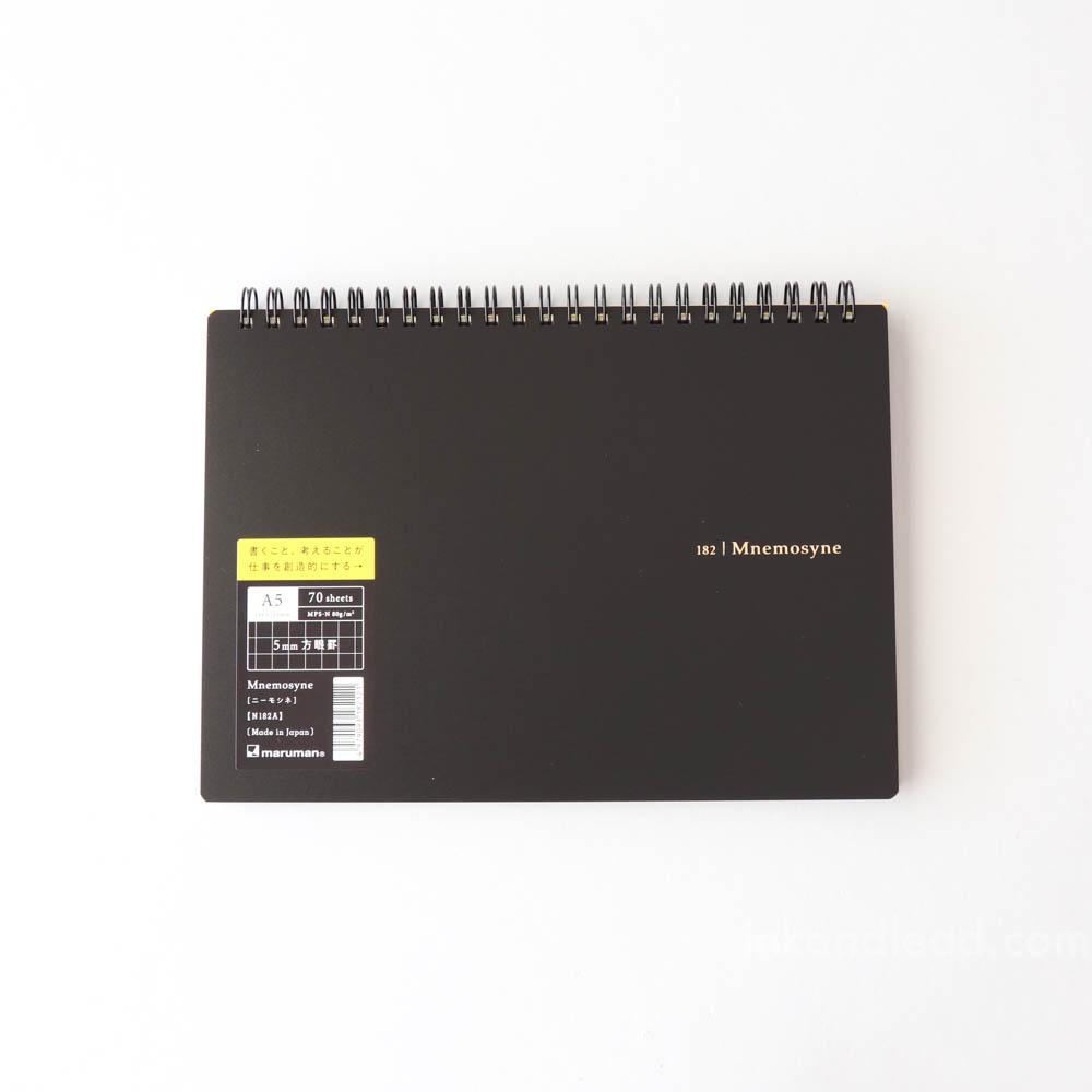 Maruman Mnemosyne A5 Memo Notebook, 5 mm Grid Rule