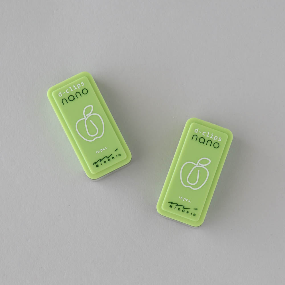 Midori D-Clips Nano - Apple (Box of 16)