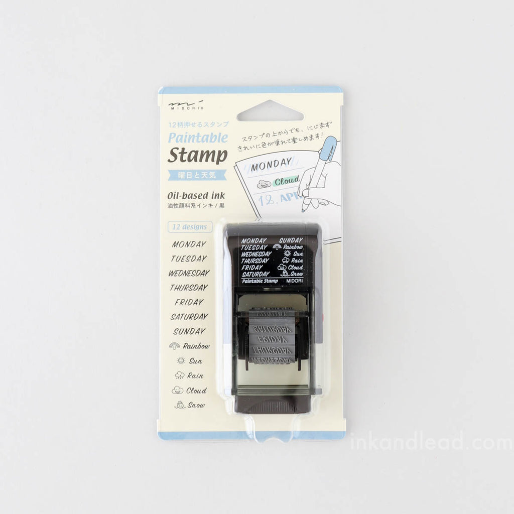 Midori Paintable Rotating Stamp - Day and Weather