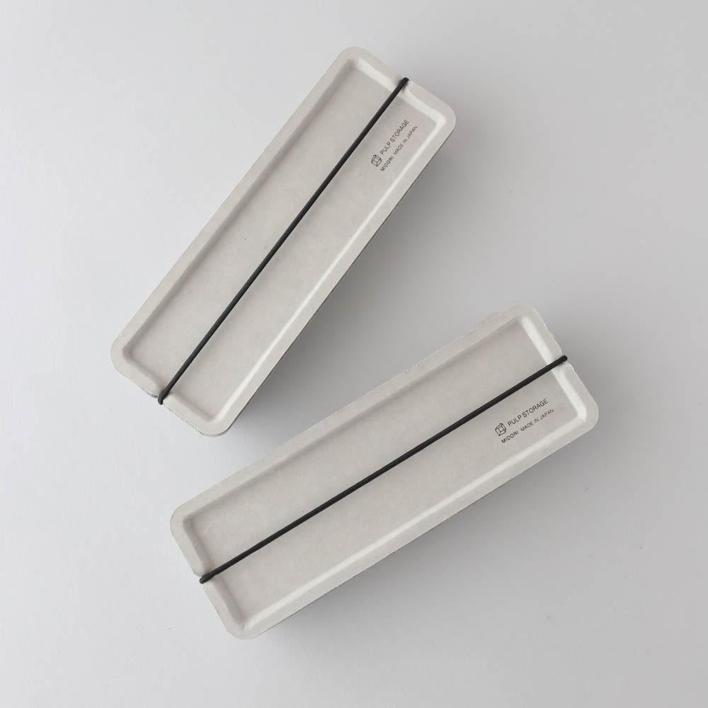 Midori Pulp Storage Pen Case - Gray