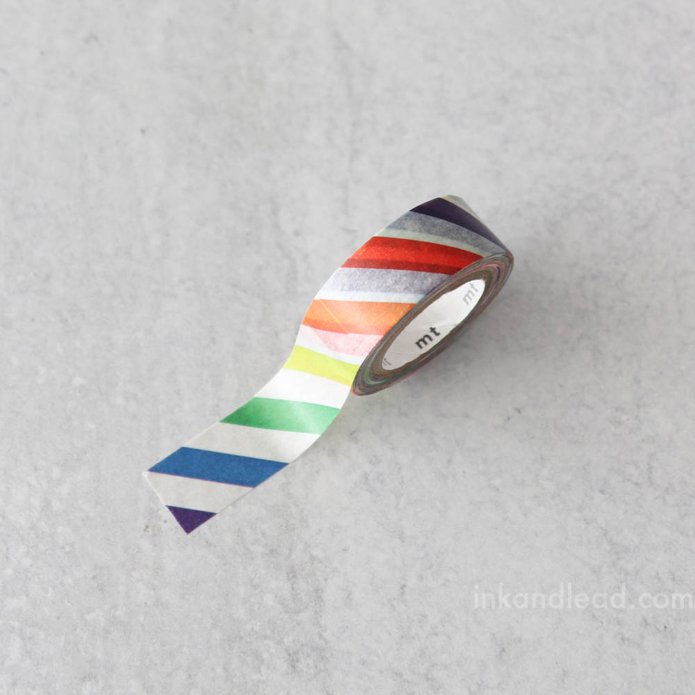 MT Washi Masking Tape for Kids Colorful Stripes (MT01KID001)