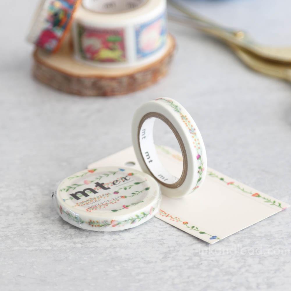 MT Ex Series Washi Tape - Flower Line (7 mm)